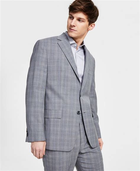 Michael Kors Plaid Wool Blend Suit on SALE 